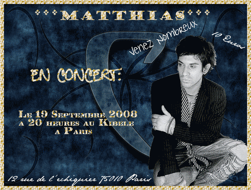 Matthias en Concert le 19.09.08